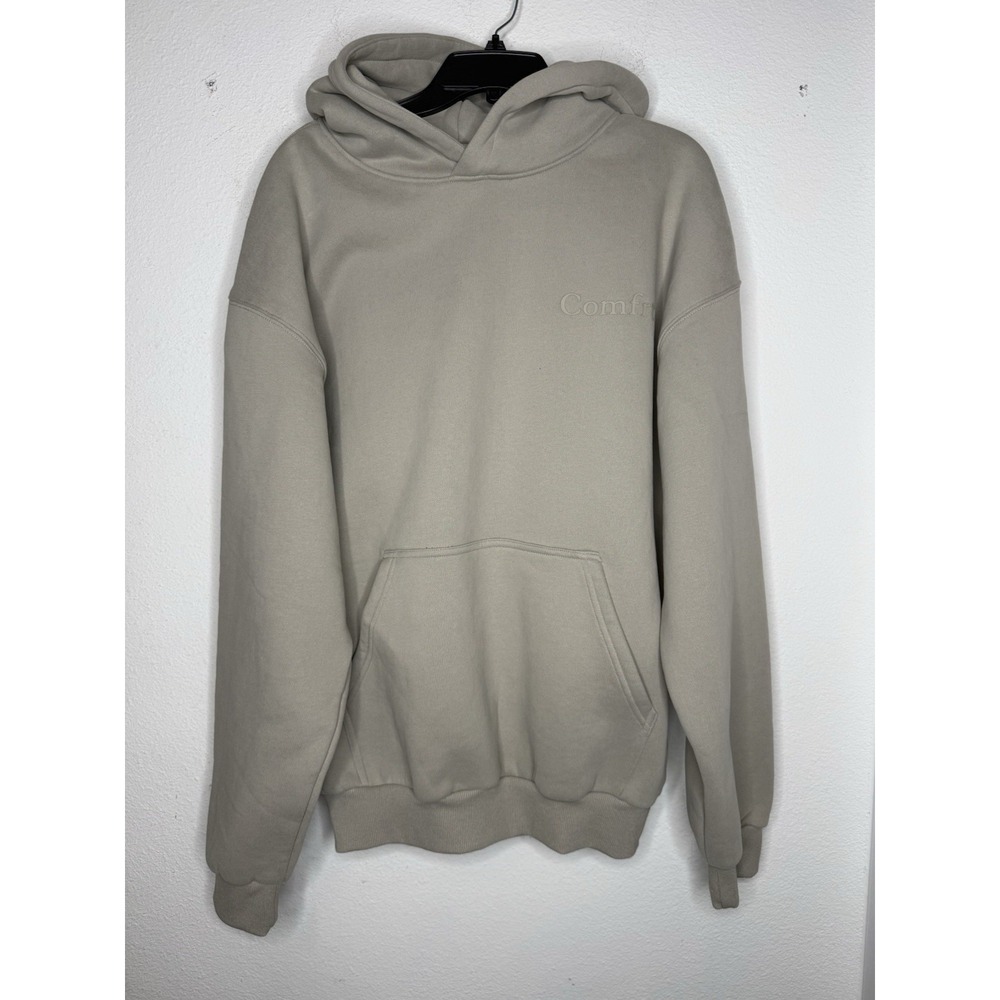 Comfrt Travel Essentials Hoodie Medium Beige Oversized